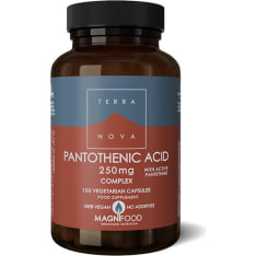 Terranova Panthotenic Acid with Panthetine 250 mg Complex 50 kaps. ravintolisä