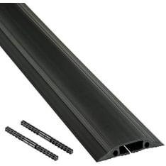D-Line PVC Pro Black 1.8 m floor cable channel