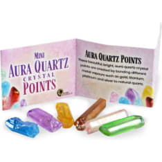 Keycraft Mini Aura Quartz Crystal Points kvartsikristallit