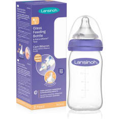 Lansinoh 0 kk+ 160 ml lasinen tuttipullo