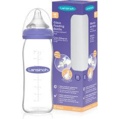 Lansinoh 3 kk+ 240 ml lasinen tuttipullo