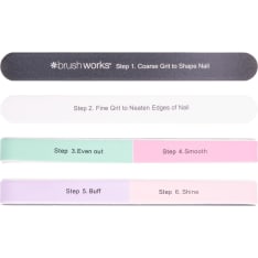 Brushworks 6 Sided Nail File Shape & Shine kynsiviila