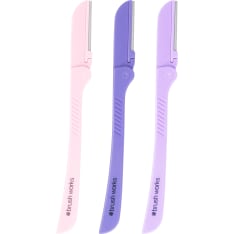 Brushworks Precision Eyebrow Razor 3 kpl kulmaveitsi