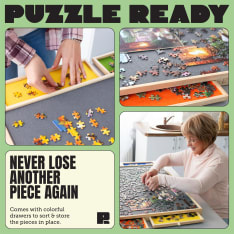 Puzzle Ready - Puinen palapelilauta, 1500 palan palapeleille
