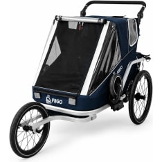 Fiigo blue bicycle trailer for 1-2 children