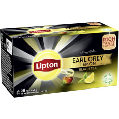 Lipton Lemon Rich Earl Grey 25ps musta tee