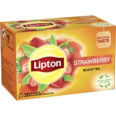 Lipton Strawberry 20ps musta tee