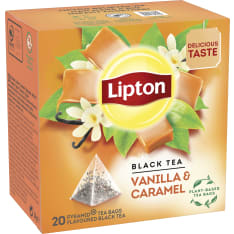Lipton Vanilla Caramel pyramidi 20ps musta tee