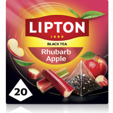 Lipton Rhubarb and Apple musta tee 20pss