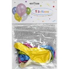 Ilmapallo lajitelma metalli 8 kpl