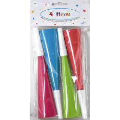 Party horn assortment 4 pcs