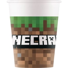 Minecraft 8 kpl 200ml pahvimuki