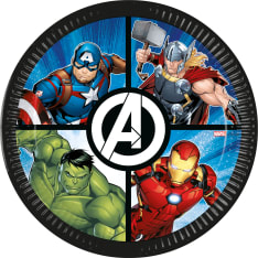 Avengers  8 pcs 23 cm paper plates