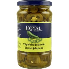 Royal 360/175 g viipaloitu vihreä jalapeno