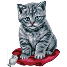 Farnia Cat 20x25cm canvas work