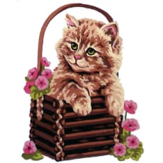 Farnia Cat 20x25cm canvas work
