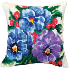 Farnia Orvokit 45x45cm embroidery kit