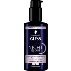 Gliss Night Elixir Overnight Reconstruction 100 ml seerumi