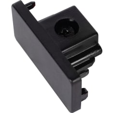 Lucide Track black 2-piece end cover for 1-phase rail