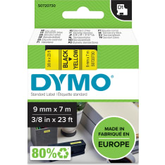 DYMO® D1® Tape 9mm x 7m black on yellow