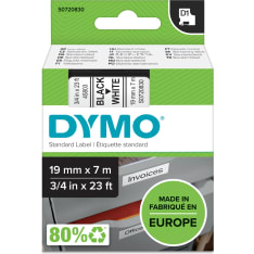 DYMO® D1® Tape 19mm x 7m black on white