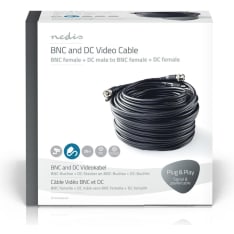 Nedis BNC/DC RG59 20 m CCTV-Turvakaapeli