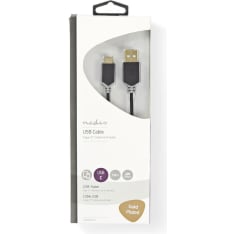 Nedis 1 m USB-A - USB-C kaapeli
