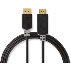 Nedis 2 m DisplayPort - HDMI näyttökaapeli