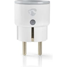 Nedis WIFIP110FWT Wi-Fi Smart Plug Power Monitoring Device F-Type Schuko Plug 10 A