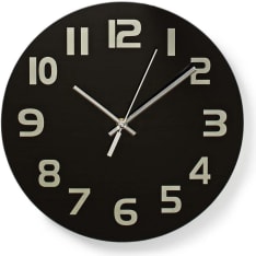 Nedis CLWA006GL30BK Wall clock