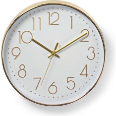 Nedis CLWA015PC30GD Wall clock