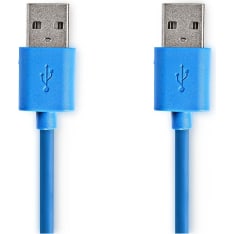 Nedis CCGP61000BU20 USB-A Uros-USB-A Uros 2m USB 3.2 Gen 1 USB kaapeli