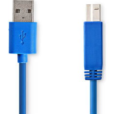 Nedis CCGP61100BU30 USB-A Uros-USB-B Uros 3.00 m USB 3.2 Gen 1 kaapeli