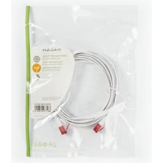 Nedis white flat Cat6 UTP network cable