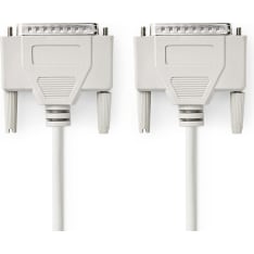 Nedis CCGP52100IV50 D-SUB 25-Pin uros-D-SUB 25-Pin uros 5m Sarjakaapeli