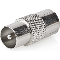 Nedis CSGP40942ME IEC Coax)Male-IEC Coax)Female Satellite and Antenna Adapter