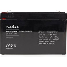 Nedis BALA100006V Ladattava 6V 10000 mAh Lyijyhappoakku