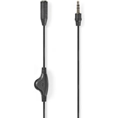 Nedis 3.5 mm audiojatkokaapeli äänenvoimakkuuden säädöllä