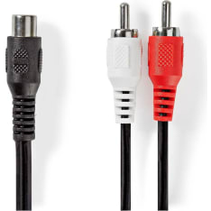 Nedis 2 x RCA uros - RCA naaras subwooferkaapeli