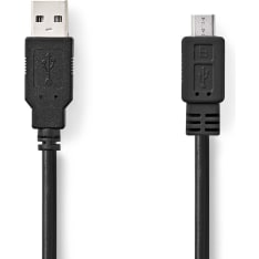 Nedis CCGB60500BK10 USB-A Male to USB Micro-B Male 1.00 m USB2.0 cable