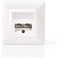 Nedis CCGB89150IV 2-Port CAT5e Direct Female Network Wall Box