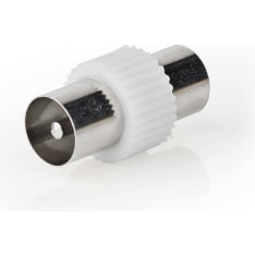 Nedis CSGB40940WT IEC (Coax) Male to IEC (Coax) Male Satellite and Antenna Adapter