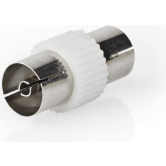 Nedis CSGB40941WT IEC (Coax) FEMALE-IEC (Coax) FEMALE Satellite and antenna adapter