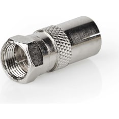 Nedis CSGB41952ME F male IEC (Coax) Female Satellite and Antenna Adapter