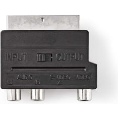 Nedis SCART Uros-S-Video naaras/3x RCA naaras SCART-adapteri