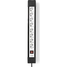 Nedis grounded 8-way 3m extension cord with on/off switch