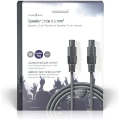 Nedis 2.5 mm² 2-pin naaras-naaras kaiutinkaapeli