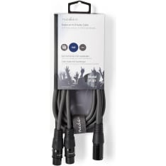 Nedis balansoitu XLR uros - 2 x XLR naaras XLR-audiokaapeli
