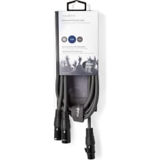 Nedis balansoitu 2 x XLR uros - XLR naaras XLR-audiokaapeli