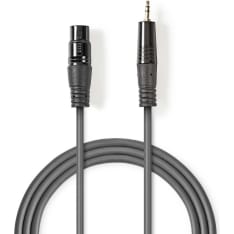 Nedis XLR naaras - 3.5 mm uros balansoitu XLR-audiokaapeli